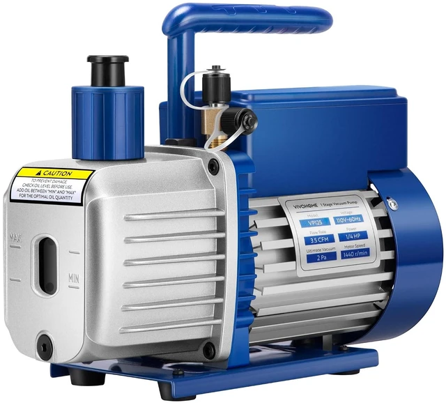 Main image of A2L 1/4 HP 3.5 CFM 1 Stage HVAC Vacuum Pump with Sparkless Motor