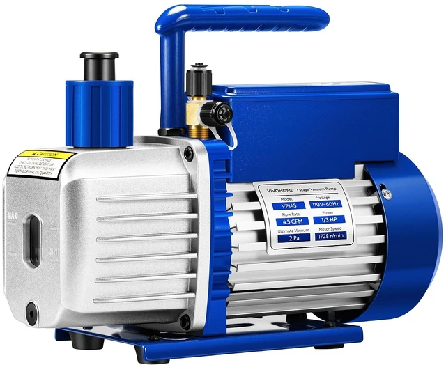 Main image of A2L 1/3 HP 4.5 CFM 1 Stage HVAC Vacuum Pump with Sparkless Motor