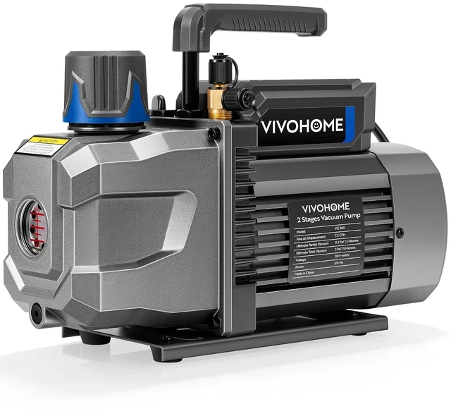 Main image of A2L 3/4 HP 7.2 CFM 2 Stage HVAC Vacuum Pump with Sparkless Motor