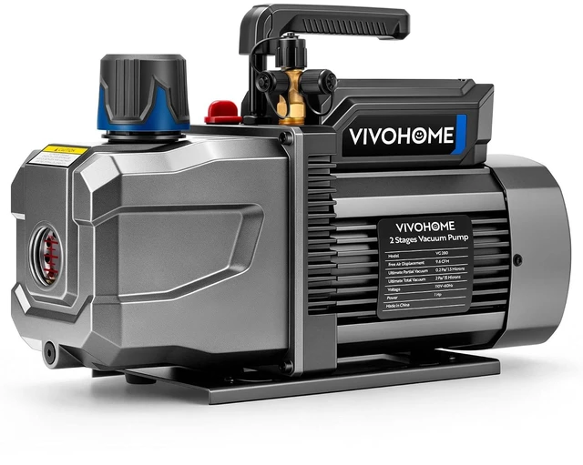 Main image of A2L 1 HP 9.6 CFM 2 Stage HVAC Vacuum Pump with Sparkless Motor