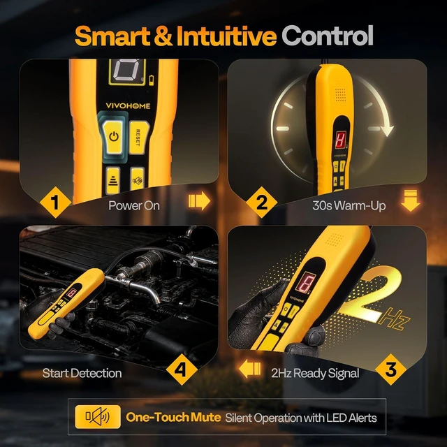 Alt view image 5 of 7 - HVAC Refrigerant Leak Detector with LED Light Battery Powered