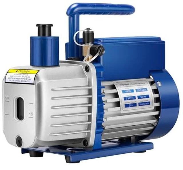 Alt view image 3 of 7 - Digital HVAC Manifold Gauge Set with R134a R1234yf Quick Couplers and Can Taps with 1/4 HP 3.5 CFM Single Stage A2L HVAC Vacuum Pump, Sparkless Motor