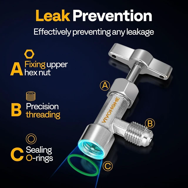 Alt view image 4 of 7 - R134a Self Sealing Can Tap R134a Can Tap Valve Puncture Style