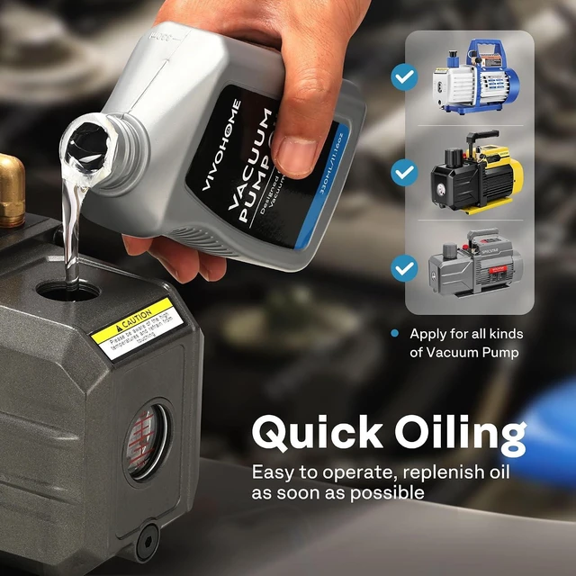 Alt view image 4 of 7 - 5 Pack Premium High Vacuum Pump Oil