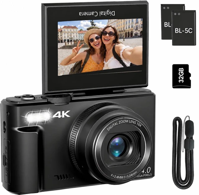 Main image of 4K Digital Camera for Photography,64MP Vlogging Cameras for YouTube