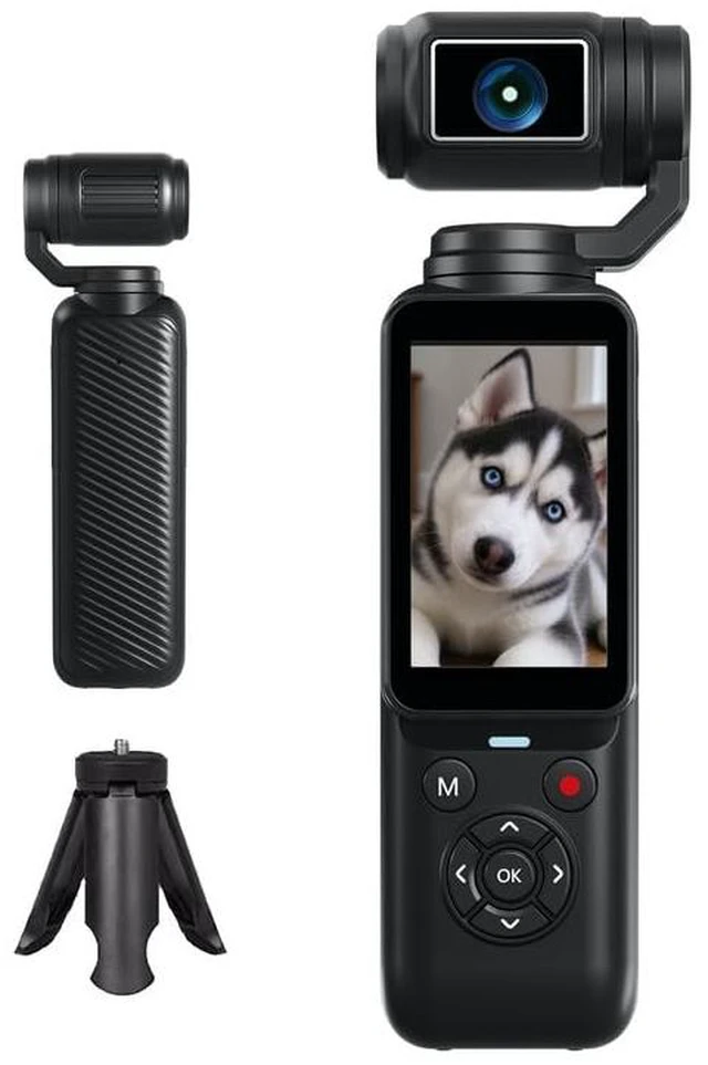Main image of 80MP Vlogging Cameras for YouTube, 4K Digital Camera with 330° Rotating Lens & 2.2'' Rotatable Touchscreen, WiFi Face Tracking Camera