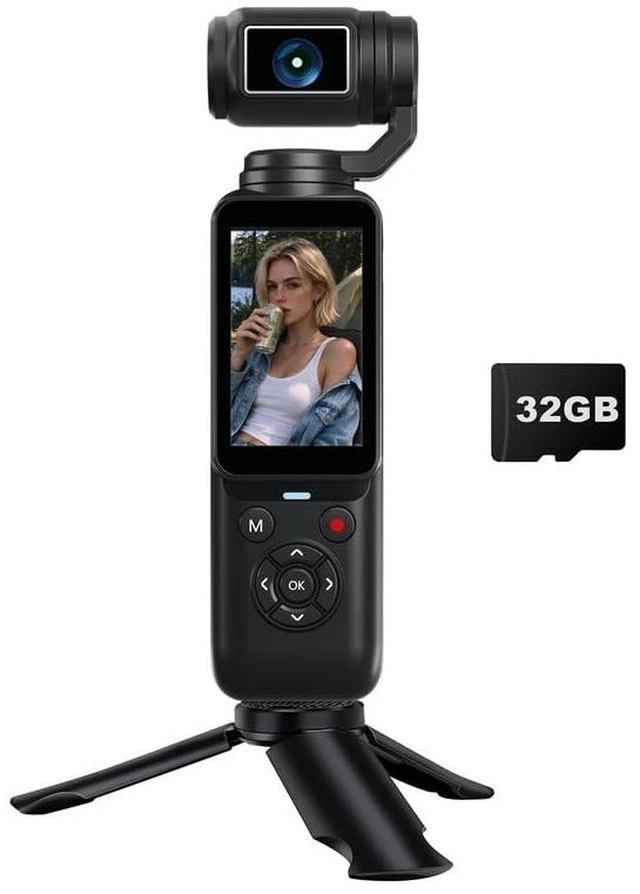Main image of YouTube Camera for Vlogging, 80MP Digital Camera with 2.2" Rotatable Touchscreen and 330° Rotating Lens, WiFi Face Tracking, Compact Travel Vlog Camera