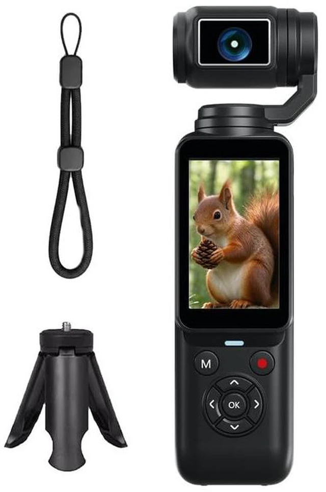 Main image of Digital Camera for Photography and Vlogging, 80MP 4K YouTube Camera with 330° Rotating Lens, 2.2" Rotatable Touchscreen, WiFi Face Tracking, Includes 32GB TF Card