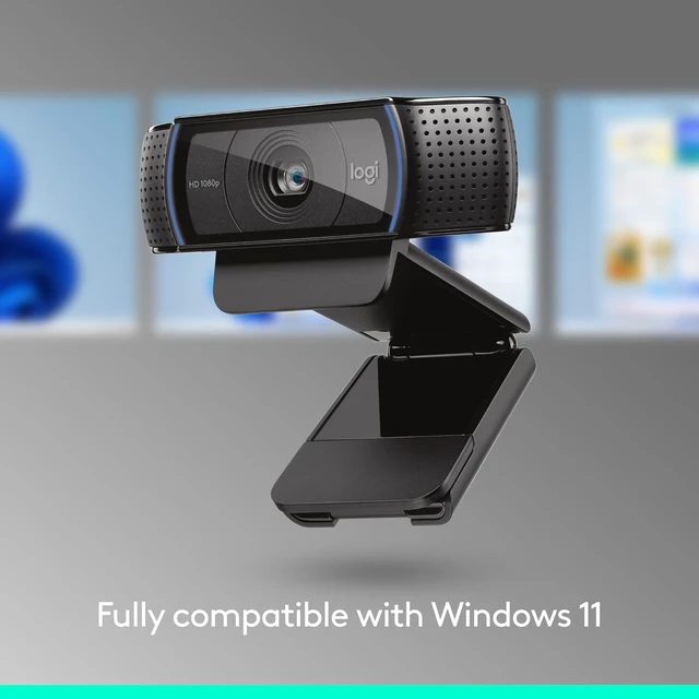 Alt view image 5 of 7 - C920x HD Pro PC Webcam Full 1080p/30fps Video - Black