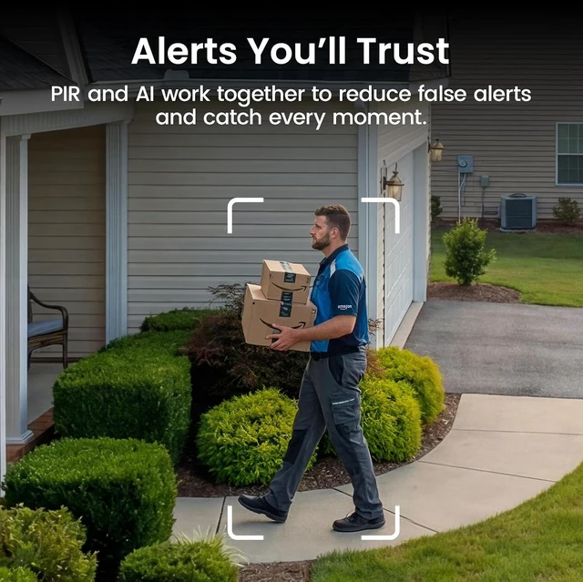 Alt view image 7 of 7 - 2K Battery Security Cameras Wireless Outdoor System, 6-Cam-Kit