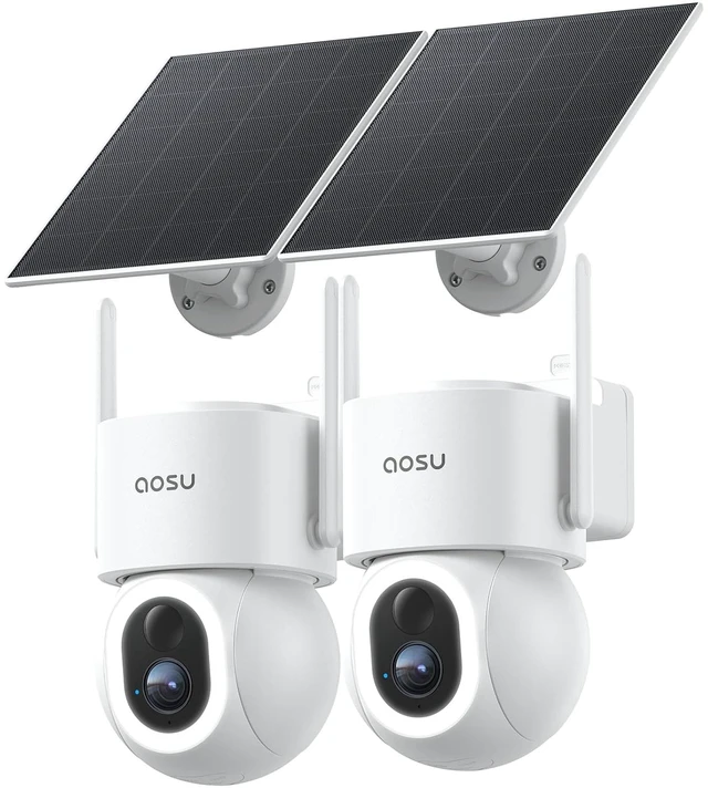 Main image of D1 Max, 4K 8MP Solar Security Camera Wireless Outdoor, 2-Pack
