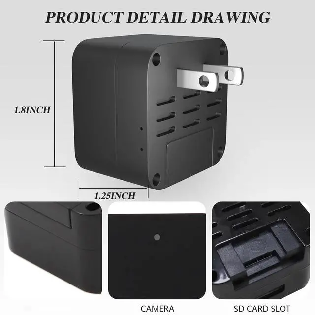 Alt view image 5 of 7 - WiFi mini Wall-Mounted Camera, 1080P HD, Supports Remote Monitoring and Motion Detection, Multi-Functional Home Security Camera