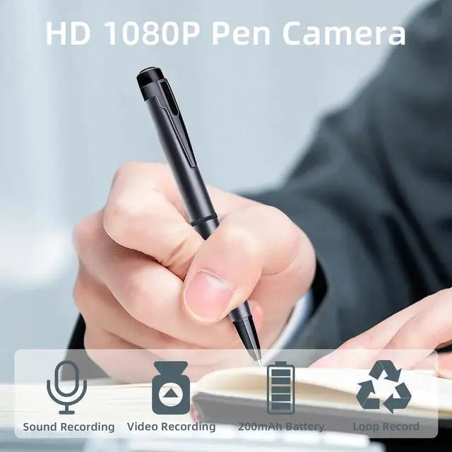 Alt view image 3 of 6 - 1080P HD Portable Camera for Indoor/Outdoor Surveillance, Body Camera Recording, Perfect for Lectures, Meetings, and Business Us