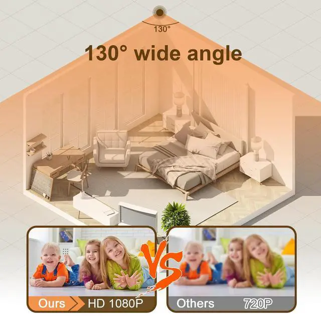 Alt view image 4 of 7 - Wifi desk lamp camera LED lamp RGB camera wireless LED desk lamp led night light camera