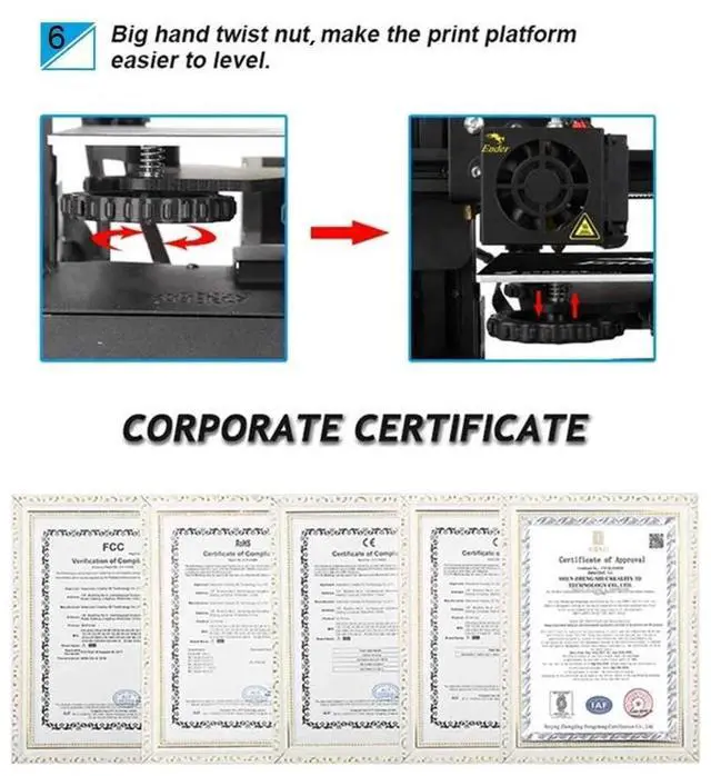 Alt view image 2 of 4 - Creality Ender 3 3D Printer Fully Open Source with Resume Printing Function Printing Size 220x220x250mm Aluminum Black