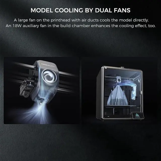 Alt view image 3 of 6 - Creality K1 Max 3D Printer with High-Speed Printing, AI LiDAR & Camera, PLA Filament Included