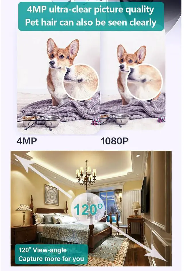 Alt view image 7 of 7 - CAMDUCK HD 2K WiFi Wireless Charger Nanny cam