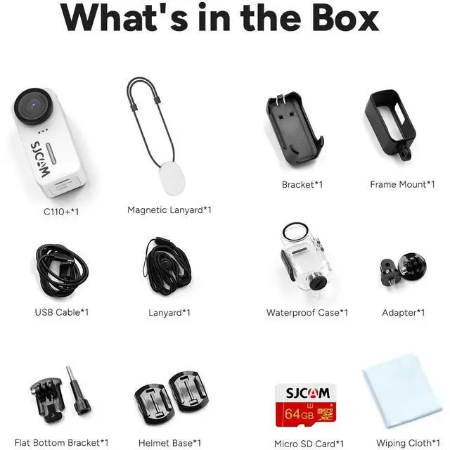 Alt view image 2 of 7 - 4K Ultra HD Action Camera, EIS Stabilization, Waterproof 30M, 125° Wide Angle, Body Camera with Helmet/Chest Mount, Built-in WiFi & Microphone, 15MP Photo, Vlogging Camera(Entry-Level)