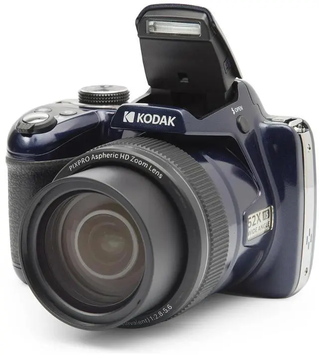 Alt view image 3 of 7 - KODAK PIXPRO AZ528 Astro Zoom BSI-CMOS Bridge Digital Camera - 16MP 52X 1080p Wi-Fi (Midnight Blue)