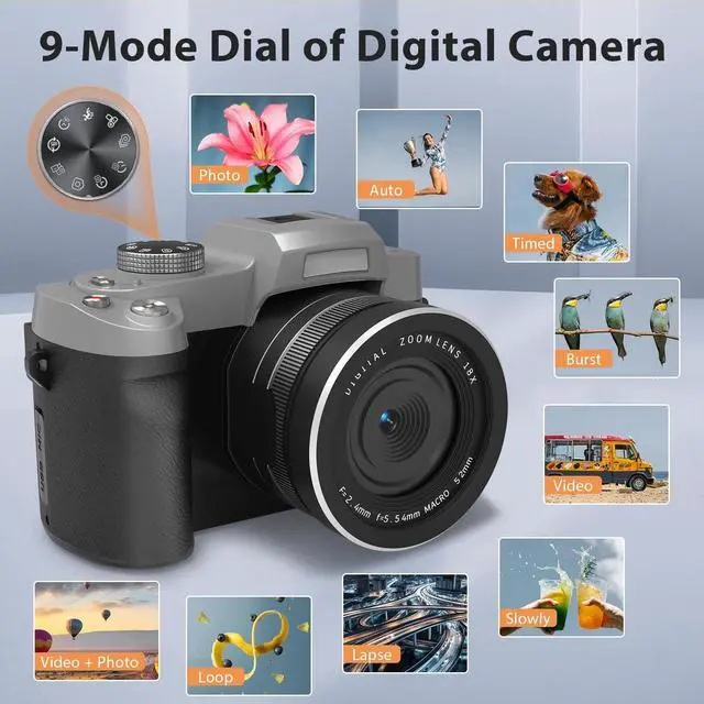 6K　デジタルカメラ　84MP 6K Digital Camera for Photography 84MP Vlogging Camera with 3