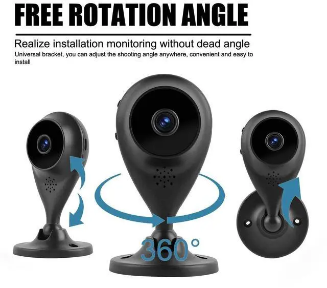 Alt view image 5 of 7 - 1080P Wireless WiFi CCTV Indoor & Outdoor Camera Home Security Night Vision Cam*