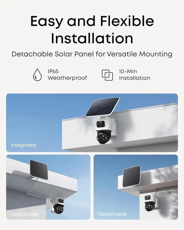 Alt view image 5 of 7 - eufy eufyCam S4 Solar Security Camera Wireless Outdoor 4K UHD Color Night Vision
