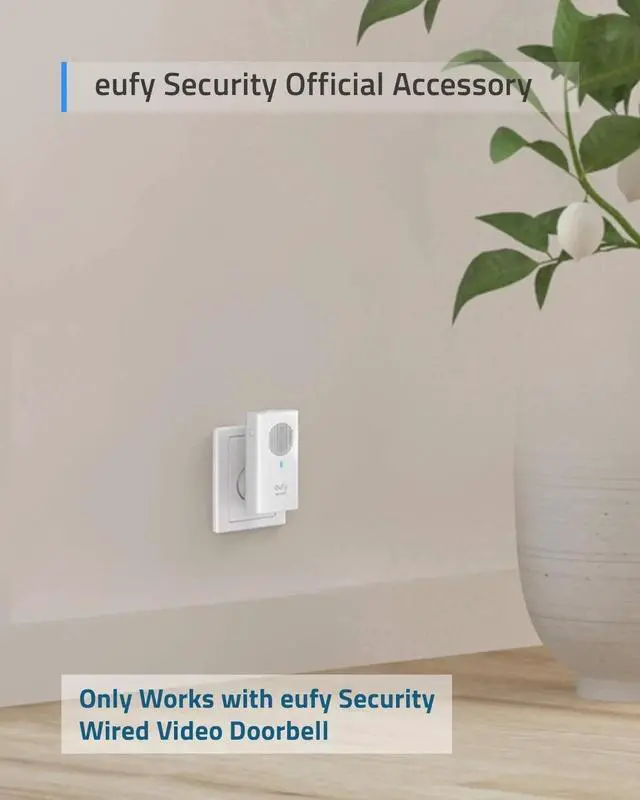 Alt view image 3 of 4 - eufy Video Doorbell Chime Add-on Chime Requires Video Doorbell (Wired)
