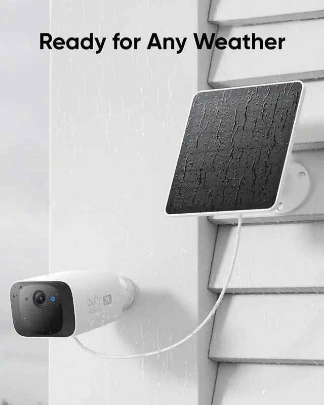 Alt view image 2 of 6 - eufy Solar Panel (3W) IP65 Weatherproof for All eufyCam Outdoor Security Camera