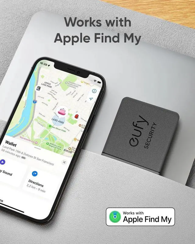 Alt view image 3 of 7 - eufy SmartTrack Card E30 Bluetooth Tracker Rechargeable Work with Apple Find My