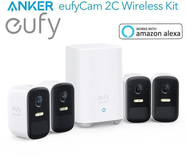 Main image of eufy Security Smart Wireless System w/Alexa 1080P Battery Camera eufyCam 2C Kit