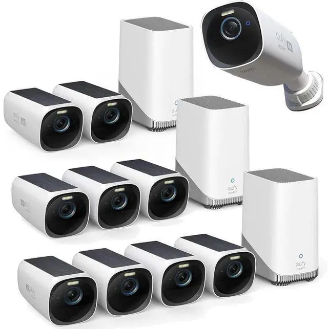 Main image of eufy eufyCam 3 Wireless Security Camera System Solar Battery 4K Spotlight Camera