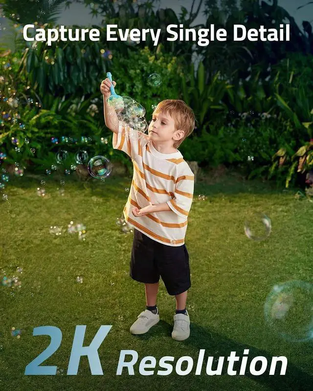 Alt view image 3 of 7 - eufy Floodlight Cam 2 Pro Outdoor Smart Security Camera 2K FHD 360° Pan and Tilt