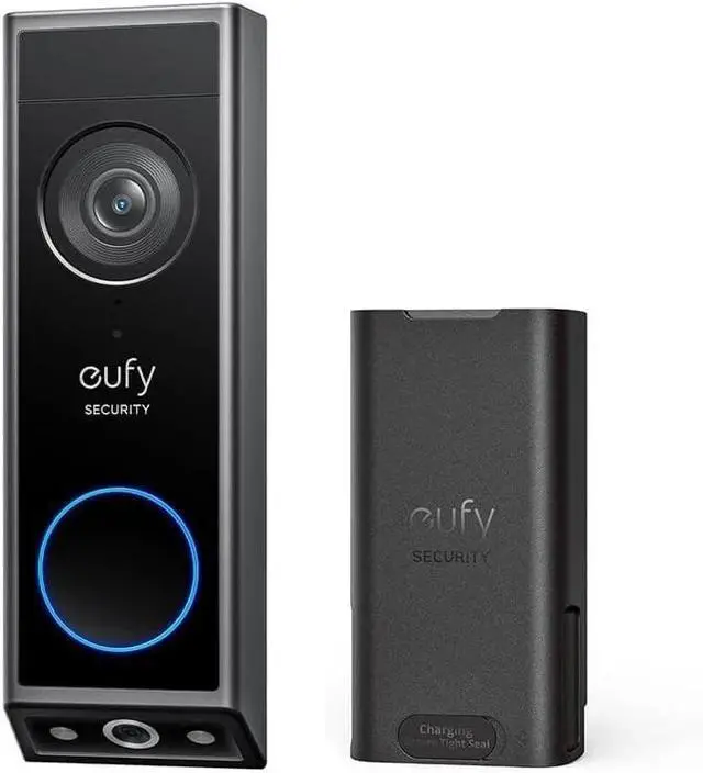 Alt view image 4 of 7 - eufy Security 2K Video Doorbell Camera E340 Full HD Extra Battery HomeBase S380