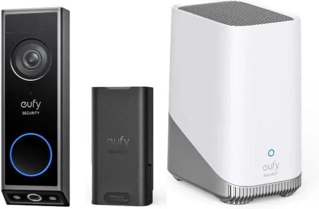 Main image of eufy Security 2K Video Doorbell Camera E340 Full HD Extra Battery HomeBase S380