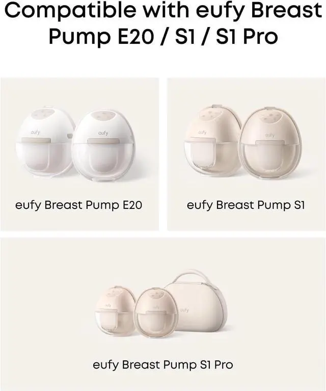 Alt view image 3 of 3 - eufy Original Milk Container 2 Pack for Wearable Breast Pump E20/S1/S1 pro