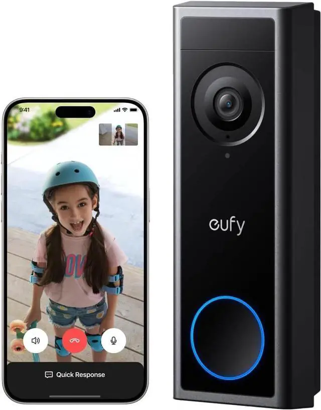 Main image of eufy Wireless Video Doorbell C30 2K FHD Intercom Live Video Call Motion Detect