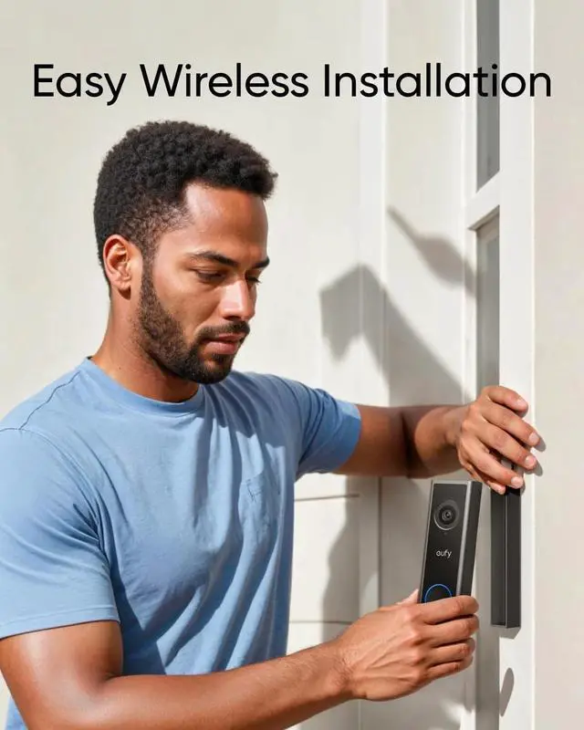 Alt view image 4 of 6 - eufy Wireless Video Doorbell C30 2K FHD Intercom Live Video Call Motion Detect