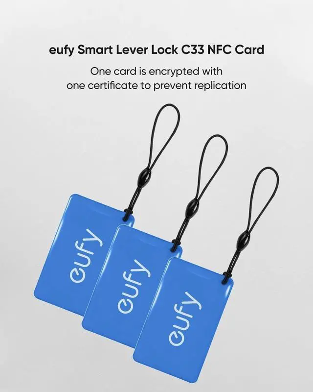 Alt view image 3 of 3 - eufy NFC Card 3 Pcs Key Card Access Card Keyless Entry For Smart Lock C33