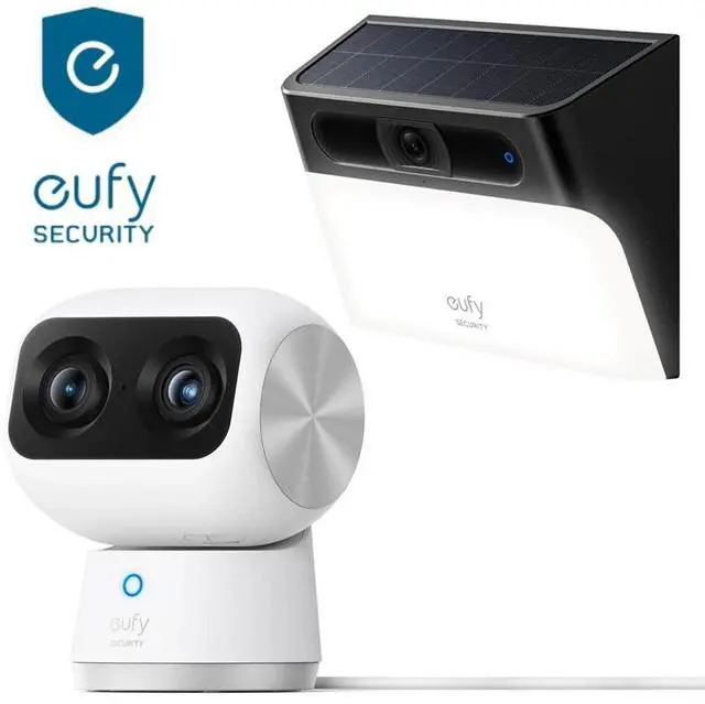 Main image of eufy S350 4K Indoor Security Camera PTZ Dual Cameras +2K Solar Wall Light Camera