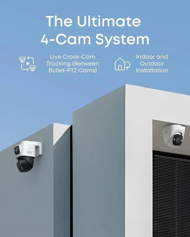 Alt view image 2 of 7 - eufy PoE NVR Security Camera System S4, 24/7 Recording,16CH, 2TB HDD, AI Auto