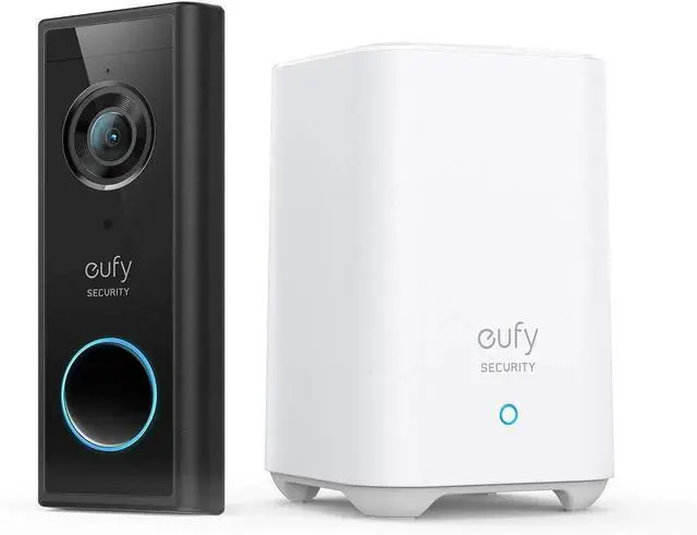 Main image of eufy WI-FI Video Doorbell 2K WDR Security Camera 2-Way Audio Intercom + HomeBase