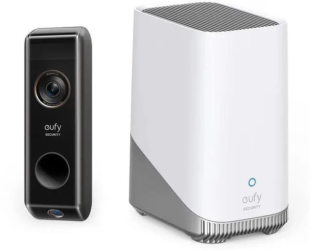 Main image of eufy Video Doorbell Wireless S330 Dual Camera 2K HDR Smart Doorbell & HomeBase 3