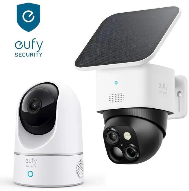 Main image of eufy 3K Wireless Outdoor Solar Security Camera 2K Indoor Camera Surveillance Kit