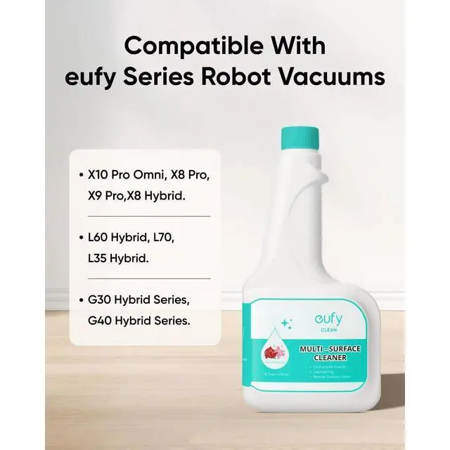 Alt view image 3 of 7 - eufyRoboVacX10ProOmniwith Official2BottleFloorCleaningSolution