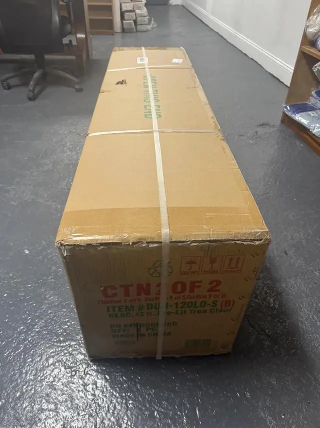 Alt view image 2 of 4 - National Tree Company 12 Ft Pre-Lit Dunhill Fir Artificial Christmas Tree Green