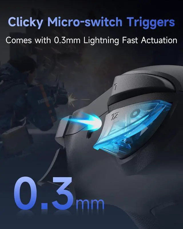 Alt view image 5 of 7 - EasySMX S10 Switch 2 Controller-One Key Wake-up, Switch 2 Pro Controller with 6 Axis Gyro, NFC Function, TMR Anti-Drift Joystick, HD Rumble, Swappable D-Pad & Faceplate-black