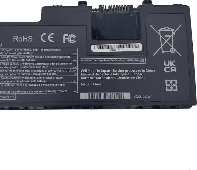 Alt view image 5 of 6 - CF-VZSU0QW Laptop Battery Compatible with ToughBook CF-20 MK1 Toughpad FZ-A2 CF-VZSU0QJS CF-VZSU0QK CF-VZSU0QR - 11.4V 30Wh
