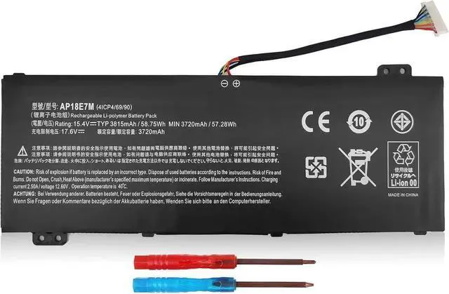 Main image of AP18E7M AP18E8M Laptop Battery for Nitro 5 AN515-54 AN517-51 AN515-55 AN515-44 AN515-43 Nitro 7 AN715-51 Predator Helios 300 PH315-52 PH317-52 PH317-53 Aspire 7 A715-74G Triton 300 PC Notebook.