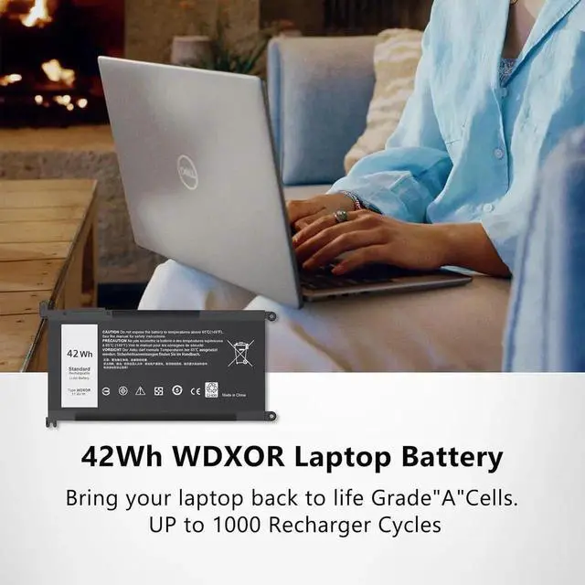 Alt view image 5 of 7 - WDX0R Laptop Battery for dell Inspiron 15 5000 7000 5368 5378 5379 5567 5579 5580 5765 5767 5770 5775 7560 7570 17 5765 5767 5775 13 5378 5368 7375 7368 7378 Series Vostro WDXOR 5468 5568 P69G 3CRH3