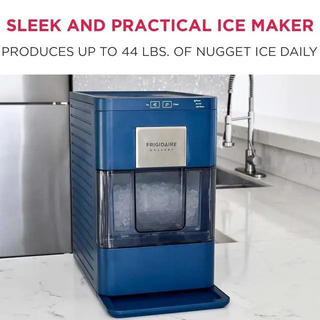 Alt view image 7 of 7 - Frigidaire Gallery EFIC255 Nugget Ice Maker 44 lb/day Countertop, Navy